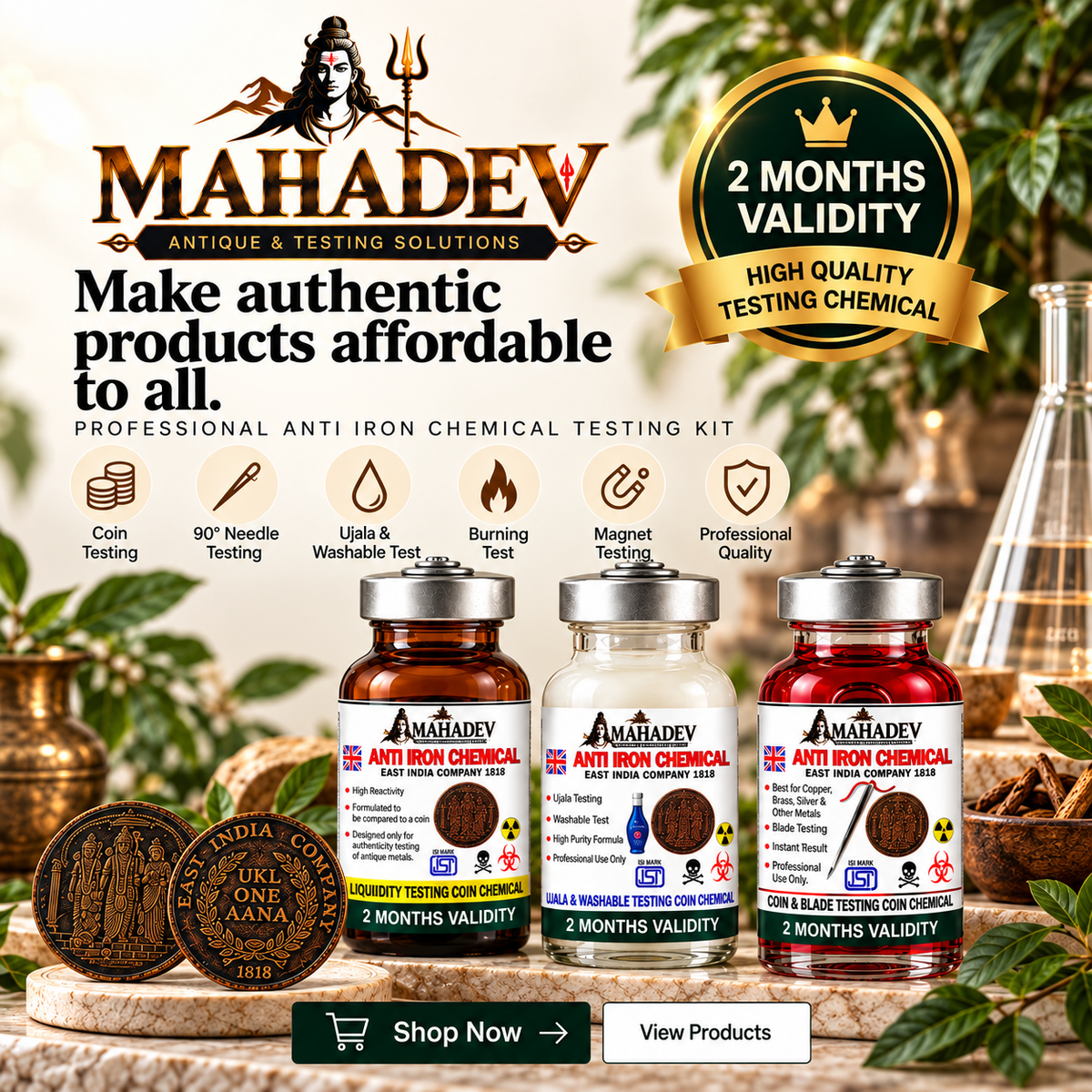 Buy 1 Coin & Get 3 Chemical Bottles FREE!