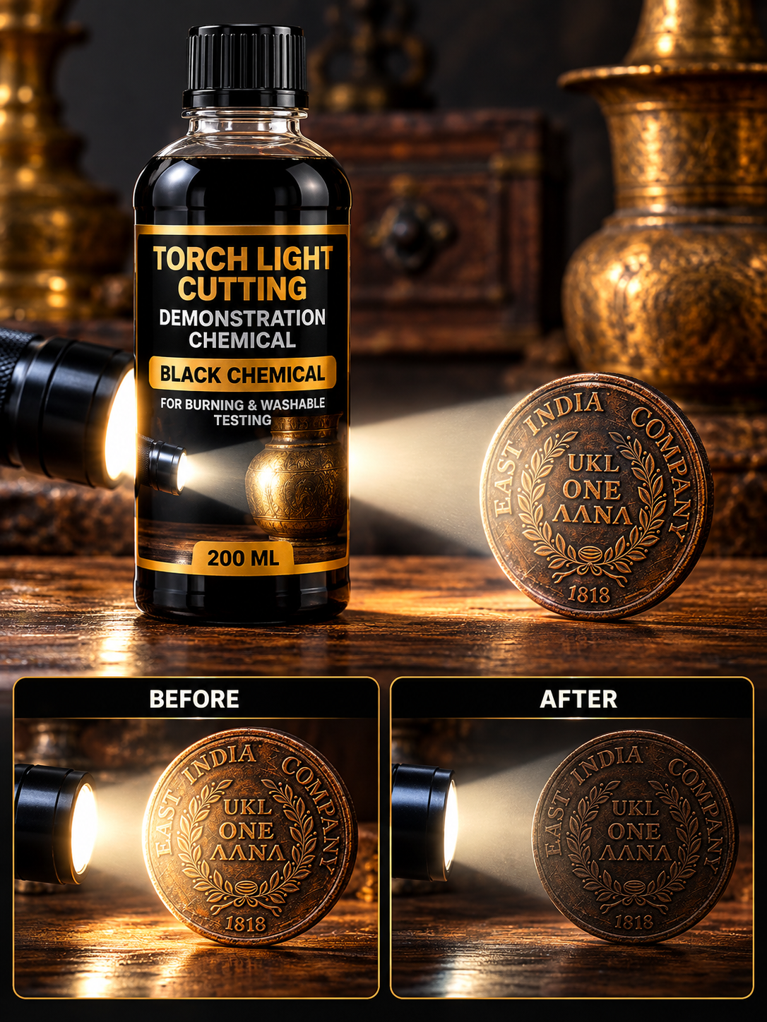 Torch Light Cutting Demonstration Setup