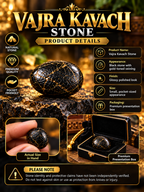 Vajra Kavach Stone – Premium Black Gold Stone